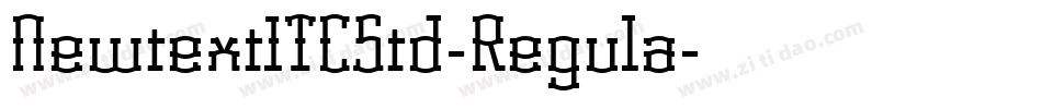 NewtextITCStd-Regula字体转换