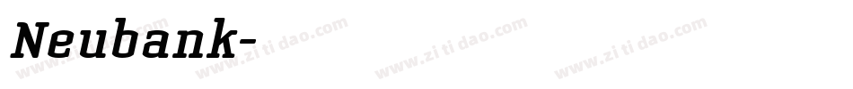 Neubank字体转换