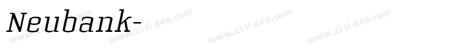 Neubank字体转换