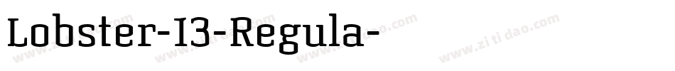 Lobster-13-Regula字体转换