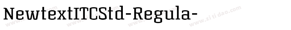 NewtextITCStd-Regula字体转换