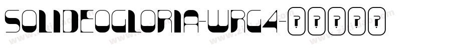 SoliDeoGloria-WrG4字体转换
