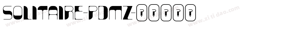 Solitaire-PDMZ字体转换