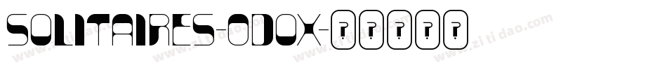 Solitaires-0doX字体转换