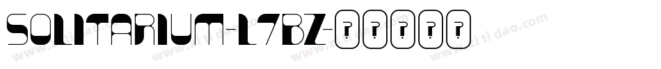 Solitarium-L7BZ字体转换