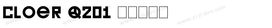 Cloer-q201字体转换