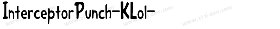 InterceptorPunch-KLol字体转换