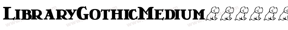 LibraryGothicMedium字体转换