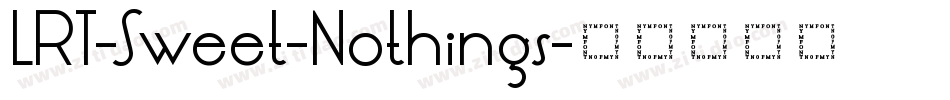 LRT-Sweet-Nothings字体转换
