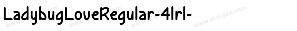 LadybugLoveRegular-4lrl字体转换