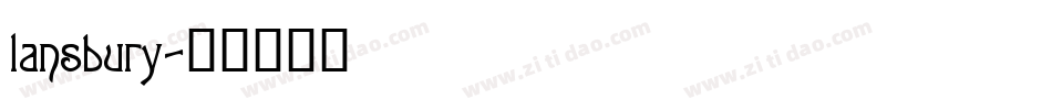 lansbury字体转换