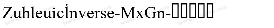 AthleticInverse-MxGn字体转换