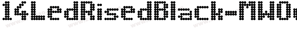 14LedRisedBlack-MW0w字体转换