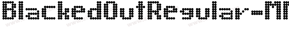 BlackedOutRegular-MM8x字体转换