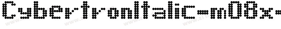 CybertronItalic-mO8x字体转换 CybertronItalic-mO8x字体转换