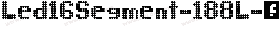 Led16Segment-188L字体转换