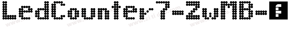 LedCounter7-ZwMB字体转换