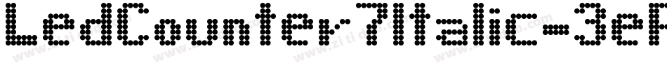 LedCounter7Italic-3eP3字体转换