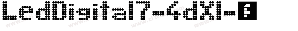 LedDigital7-4dXl字体转换
