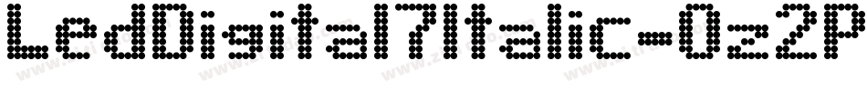 LedDigital7Italic-0z2P字体转换
