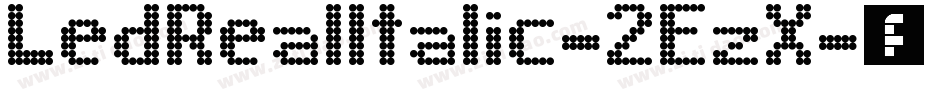 LedRealItalic-2EzX字体转换