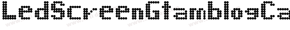 LedScreenGtamblogCaps20Regular-vP07字体转换