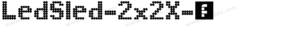 LedSled-2x2X字体转换