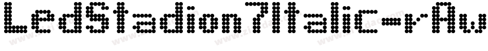 LedStadion7Italic-rAwy字体转换