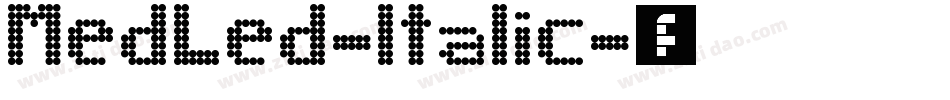 MedLed-Italic字体转换