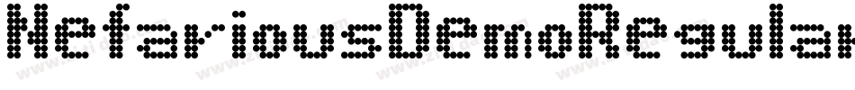 NefariousDemoRegular-ALP8x字体转换