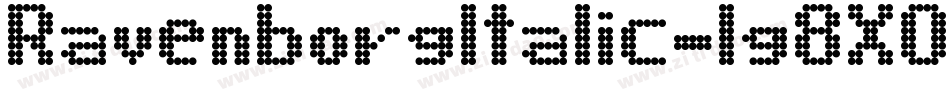 RavenborgItalic-lg8X0字体转换