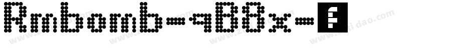 Rmbomb-qB8x字体转换 Rmbomb-qB8x字体转换