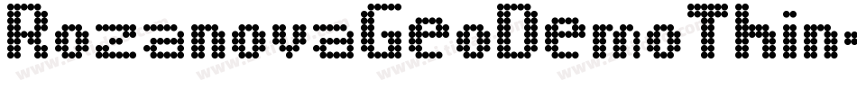 RozanovaGeoDemoThin-lgx8X字体转换 RozanovaGeoDemoThin-lgx8X字体转换