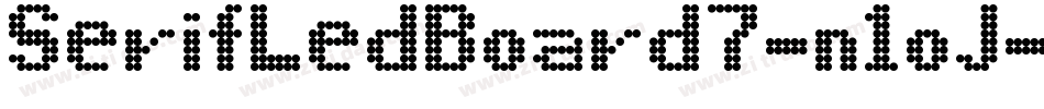SerifLedBoard7-n1oJ字体转换