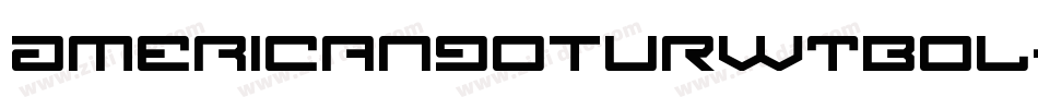 AmericanGotURWTBol字体转换