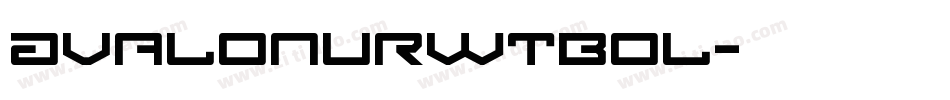AvalonURWTBol字体转换
