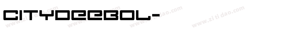 CityDEEBol字体转换