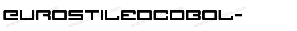 EurostileDCDBol字体转换