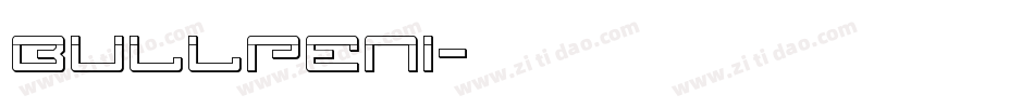 bullpeni字体转换
