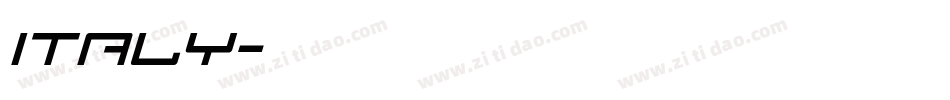 italy字体转换