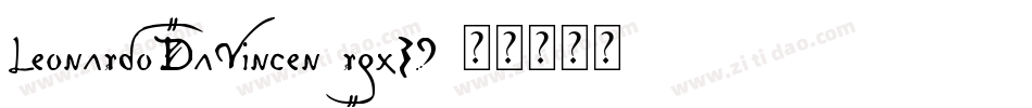 LeonardoDaVincen-rgx39字体转换