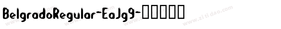 BelgradoRegular-EaJg9字体转换