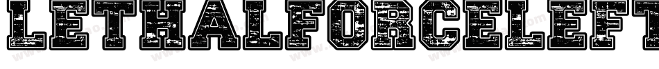 LethalForceLeftalic-K98l字体转换