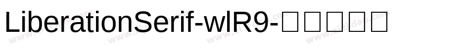 LiberationSerif-wlR9字体转换