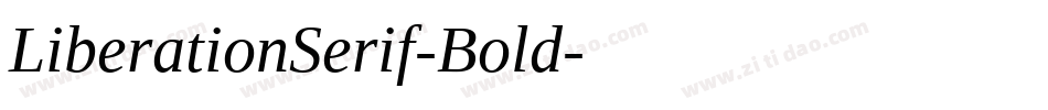 LiberationSerif-Bold字体转换