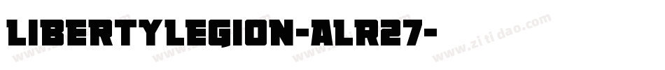 LibertyLegion-ALR27字体转换