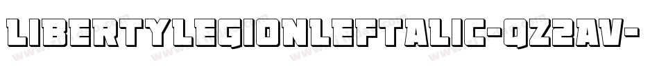 LibertyLegionLeftalic-qZ2aV字体转换