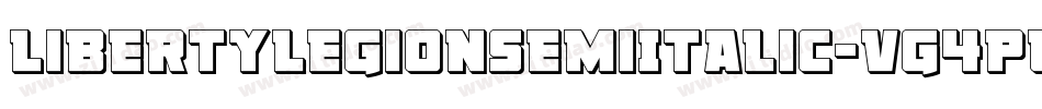 LibertyLegionSemiItalic-VG4pw字体转换 LibertyLegionSemiItalic-VG4pw字体转换