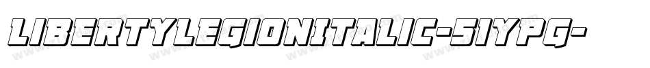 LibertyLegionItalic-51ypG字体转换
