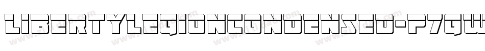 LibertyLegionCondensed-p7gWr字体转换 LibertyLegionCondensed-p7gWr字体转换